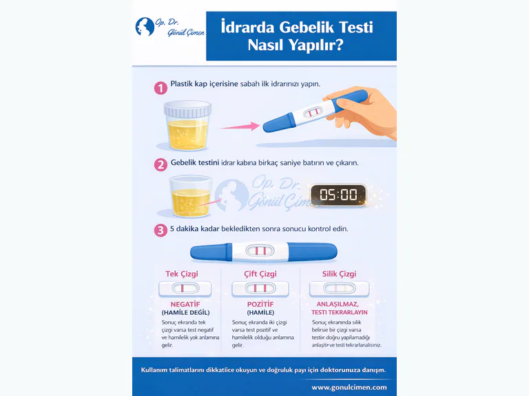 idrarda gebelik testi nasıl yapılır?